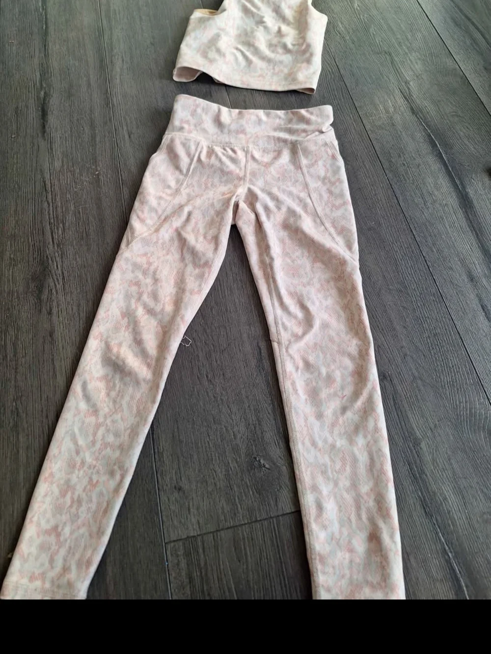 Old Navy Pale Pink Printed Girls' Leggings